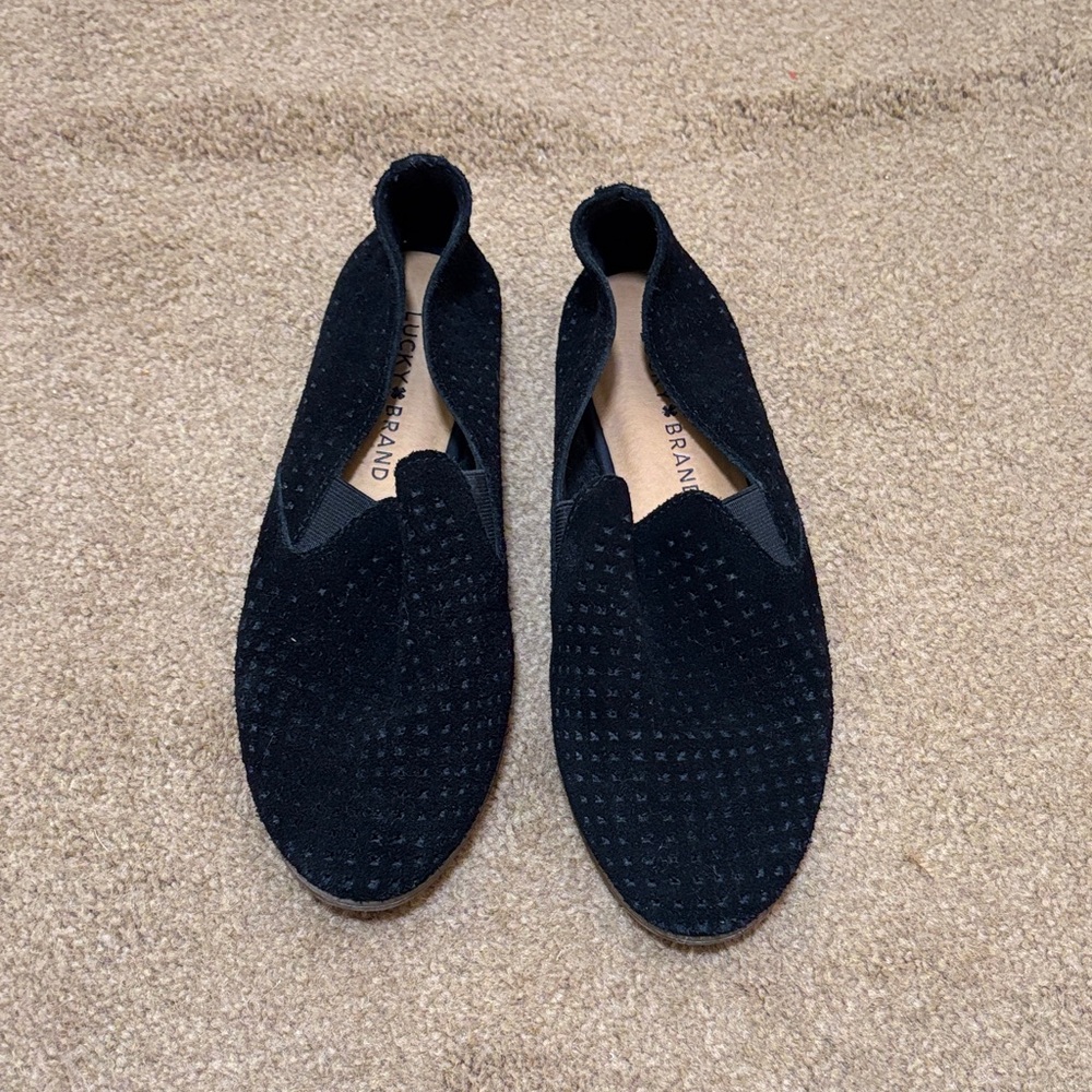 Lucky Brand black woven shoes